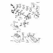 Схема вузла: Електроустаткування для Kawasaki KMX125
