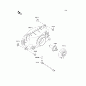 Схема вузла: Headlight(s) для Kawasaki ZX600 ZZ-R600