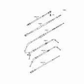 Схема вузла: Троси для Kawasaki VN400 Vulcan Classic