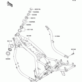Схема вузла: Рама для Kawasaki ZR1100 ZRX1100-II