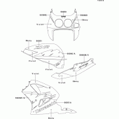 Схема вузла: Decals(ebony/violet)(zx750-l2) для Kawasaki ZX750 ZXR750