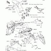 Схема узла: Крыло для Kawasaki ZR800 Z800