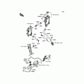 Схема вузла: Патрубки системи охолодження для Kawasaki KLX250 D-Tracker X