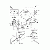 Схема узла: Топливный бак для Kawasaki ZR750 ZR-7S