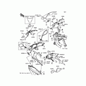 Схема узла: Облицовочные элементы для Kawasaki EX650 ER-6F ABS