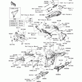 Схема узла: Frame fittings(1/2) для Kawasaki ZR800 Z800 ABS