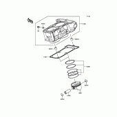 Схема узла: Цилиндр & Поршень для Kawasaki ER300 Z300 ABS