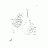 Схема вузла: Генератор для Kawasaki KLX125 KLX125L