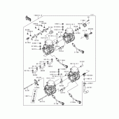 Схема узла: Карбюратор(1/2) для Kawasaki ZX600 Ninja ZX-6R