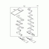 Схема вузла: Інструмент для Kawasaki KL250 KL250 Super Sherpa