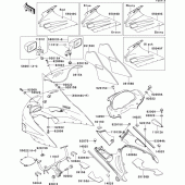 Схема вузла: Cowling(1/2)(zx1100-d2) для Kawasaki ZX1100 ZZ-R1100