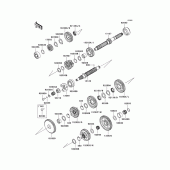 Схема вузла: Трансмісія для Kawasaki ZG1400 Concours 14