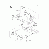 Схема узла: Поворотники для Kawasaki VN1500 Vulcan 1500 Classic