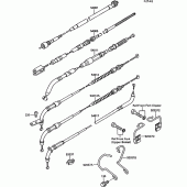 Схема узла: Тросики для Kawasaki VN750 VN750 Twin