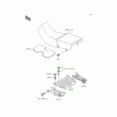 Схема вузла: Сидіння для Kawasaki KLE500
