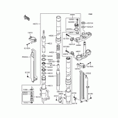 Схема вузла: Вилка передньої осі для Kawasaki KLX250 D-Tracker