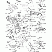 Схема вузла: Frame fittings(1/2) для Kawasaki ZX1400 Ninja ZX-14