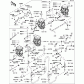 Схема вузла: Карбюратор(1/3)(fr) для Kawasaki ZX900 Ninja ZX-9R