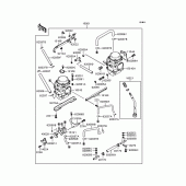 Схема вузла: Карбюратор для Kawasaki EX250 ZZR250