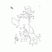 Схема вузла: Engine cover(s) для Kawasaki KLX110 KLX110