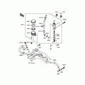 Схема вузла: Задній гальмівний циліндр для Kawasaki EX400 Ninja 400R