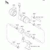 Схема узла: Fuel pump для Kawasaki VN1500 VN1500 Classic