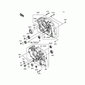 Схема вузла: Картер двигуна для Kawasaki KLX125 D-Tracker