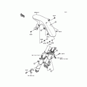 Схема вузла: Переднє крило для Kawasaki BR250 Z250SL