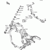 Схема узла: Рама для Kawasaki VN1500 VN-15 SE