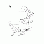 Схема вузла: Нижній обтічник для Kawasaki EX650 Ninja 650