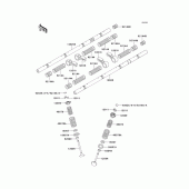 Схема узла: Клапан(ы)(1/2) для Kawasaki ZX1100 GPZ1100