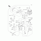 Схема вузла: Fuel evaporative system для Kawasaki EX500 GPZ500S