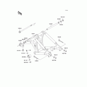 Схема узла: Задний рычаг (Маятник) для Kawasaki VN800 Vulcan 800