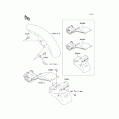 Схема вузла: Fender для Kawasaki ZR550 Zephyr