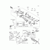 Схема узла: Электрооборудование для Kawasaki ZR750 Z750R
