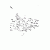 Схема узла: Крепления двигателя для Kawasaki KZ1000 Police