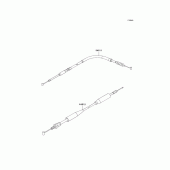 Схема вузла: Троси для Kawasaki KX500