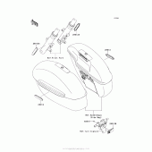 Схема вузла: Reflectors для Kawasaki VN1700 Vulcan 1700 Voyager