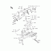 Схема узла: Крепление двигателя для Kawasaki ZX636 Ninja ZX-6R