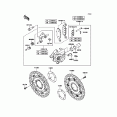 Схема узла: Передний тормоз для Kawasaki ER650 ER-6N