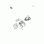 Схема вузла: Приладова панель (DGF‾DHFA) для Kawasaki ER250 Z250 ABS