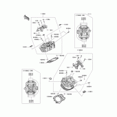 Схема вузла: Головка циліндра для Kawasaki VN1700 Vulcan 1700 Classic LT