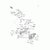 Схема узла: Облицовочные элементы для Kawasaki ZR800 Z800