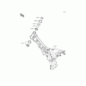 Схема вузла: Рульова колонка для Kawasaki KLX110 KLX110L