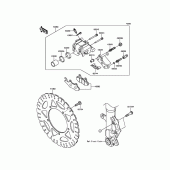 Схема узла: Передний тормоз для Kawasaki EX300 Ninja 300