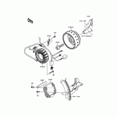 Схема вузла: Генератор для Kawasaki KLX250 KLX250