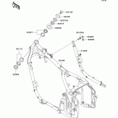 Схема вузла: Рама для Kawasaki VN800 Vulcan 800 Drifter