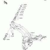 Схема вузла: Рама для Kawasaki ZR750 Z750