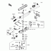 Схема вузла: Кермо для Kawasaki KX450 KX450F