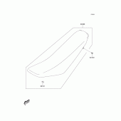 Схема вузла: Сидіння для Kawasaki KLX125 KLX125L